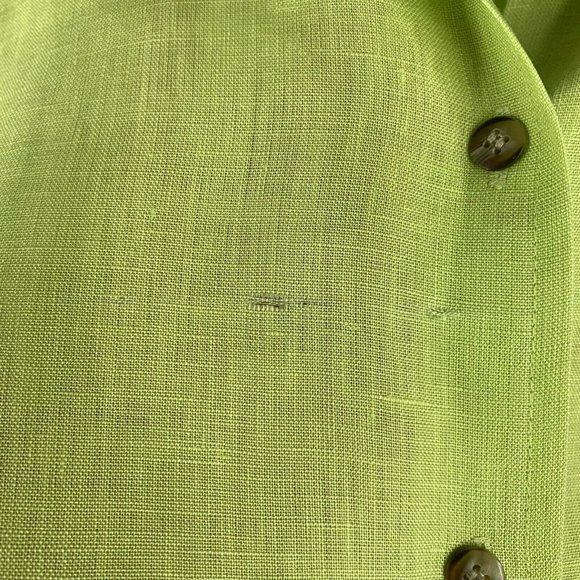 Elizabeth 100% Linen Shirt Long Sleeve Button Front Up Top Women’s Plus Size 22 - Picture 3 of 10